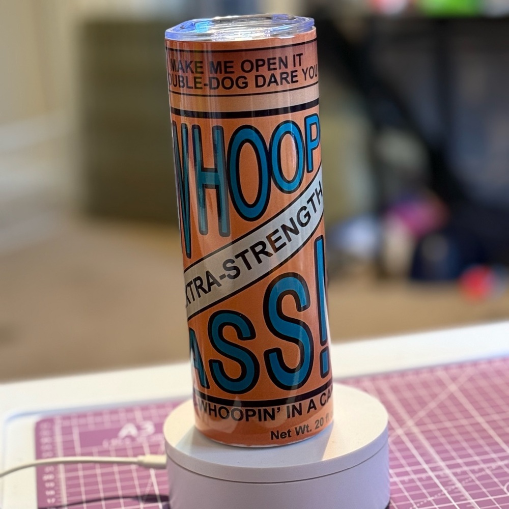 Orange and Blue Novelty tumbler